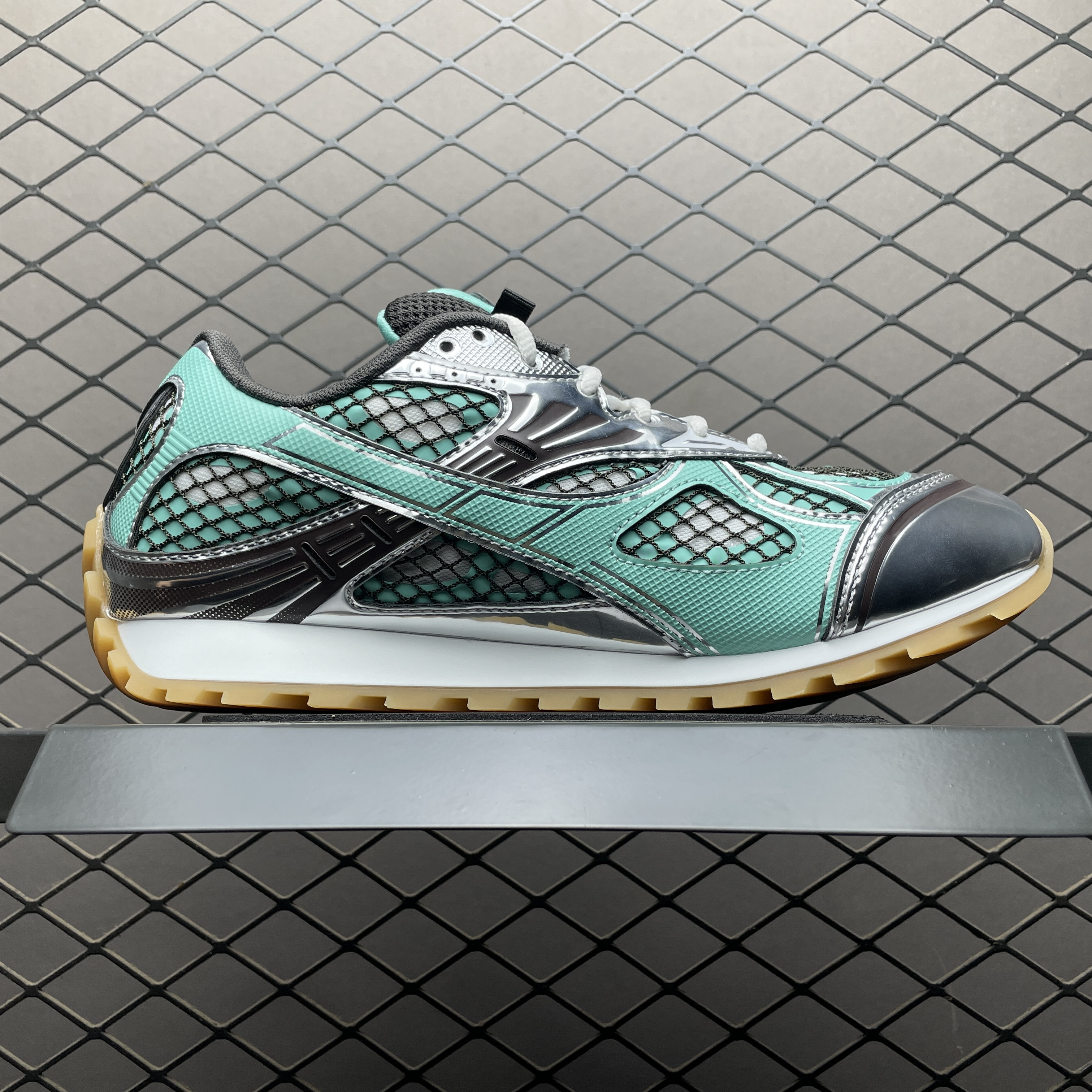 Bottega Veneta Orbit Sneaker Tiffany Green